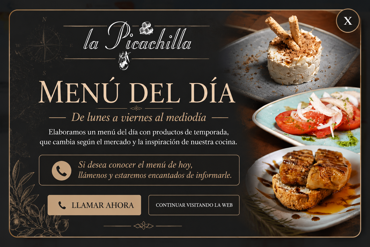 Menú del día